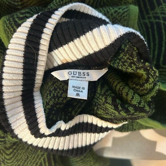 Guess Green Cowl Neck Sweater Dress M - Picture 5 of 5